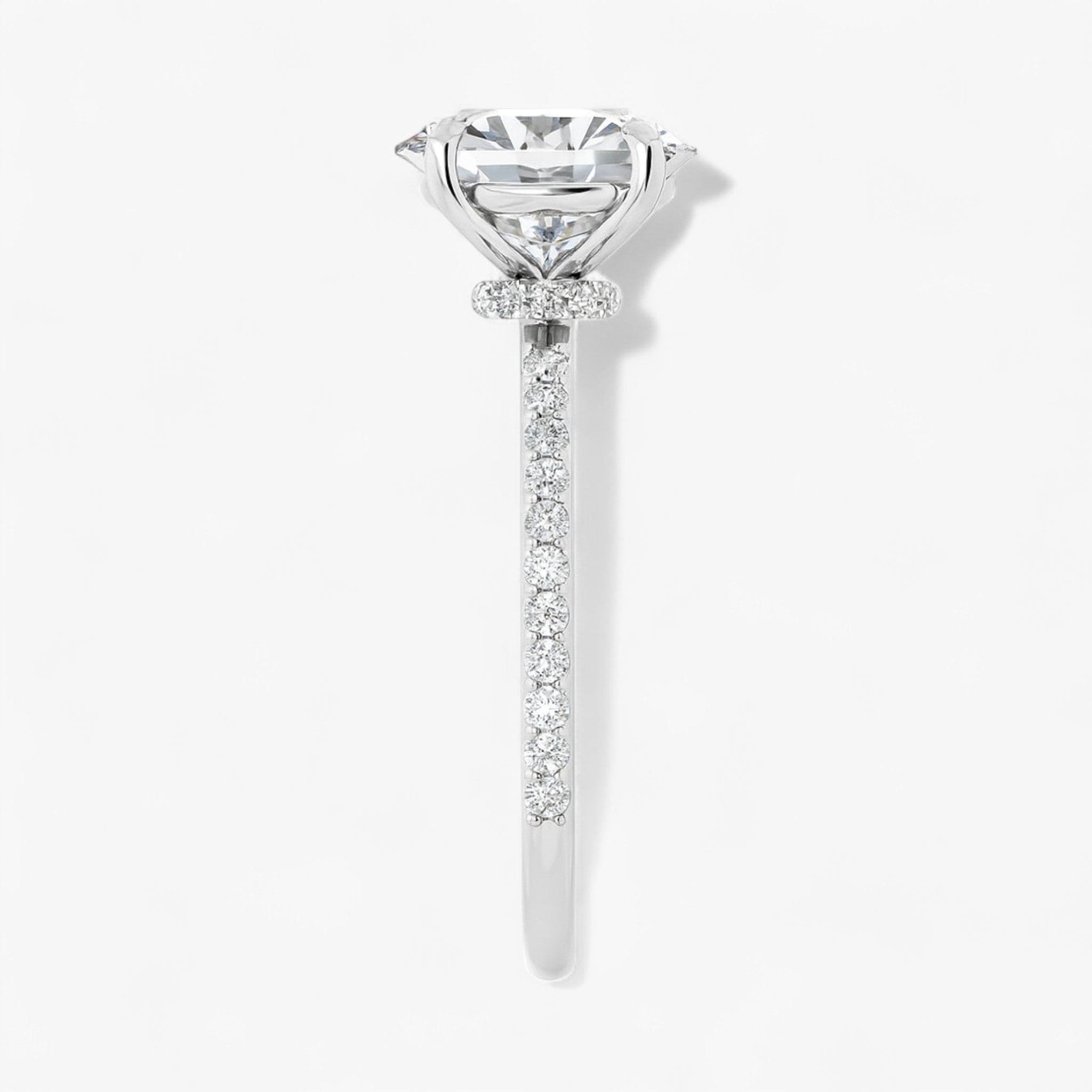 The Iconic Secret Halo Pavé Engagement Ring | Oval