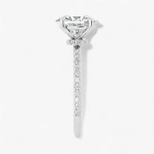 The Iconic Secret Halo Pavé Engagement Ring | Oval