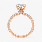 The Iconic Secret Halo Pavé Engagement Ring | Oval