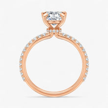 The Iconic Secret Halo Pavé Engagement Ring | Oval