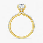 The Iconic Secret Halo Pavé Engagement Ring | Cushion