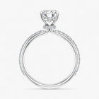 The Iconic Secret Halo Pavé Engagement Ring | Cushion