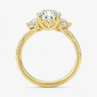 The Iconic 3-Stone Twisted Engagement Ring | Round