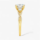 The Iconic 3-Stone Twisted Engagement Ring | Round