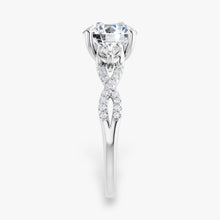 The Iconic 3-Stone Twisted Engagement Ring | Round