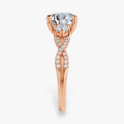 The Iconic 3-Stone Twisted Engagement Ring | Round