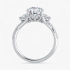 The Iconic 3-Stone Twisted Engagement Ring | Round