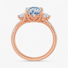 The Iconic 3-Stone Twisted Engagement Ring | Round
