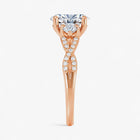 The Iconic 3-Stone Twisted Engagement Ring | Oval