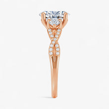 The Iconic 3-Stone Twisted Engagement Ring | Oval