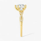 The Iconic 3-Stone Twisted Engagement Ring | Pear
