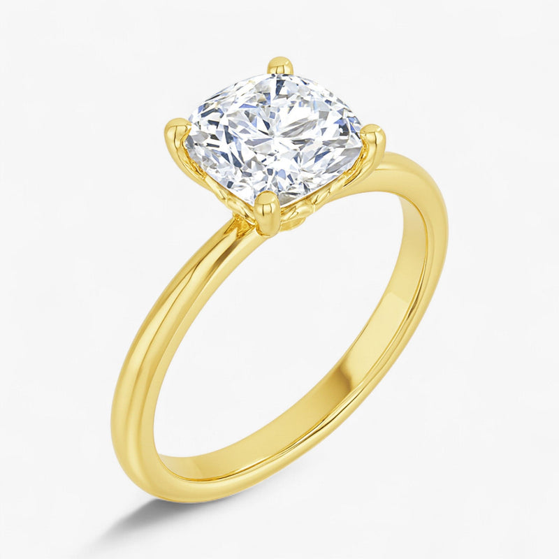 The Iconic Solitaire Engagement Ring | Cushion