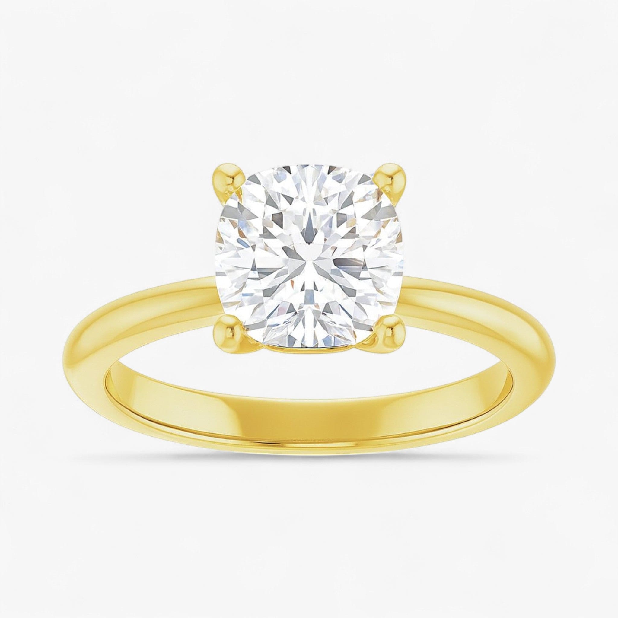 The Iconic Solitaire Engagement Ring | Cushion