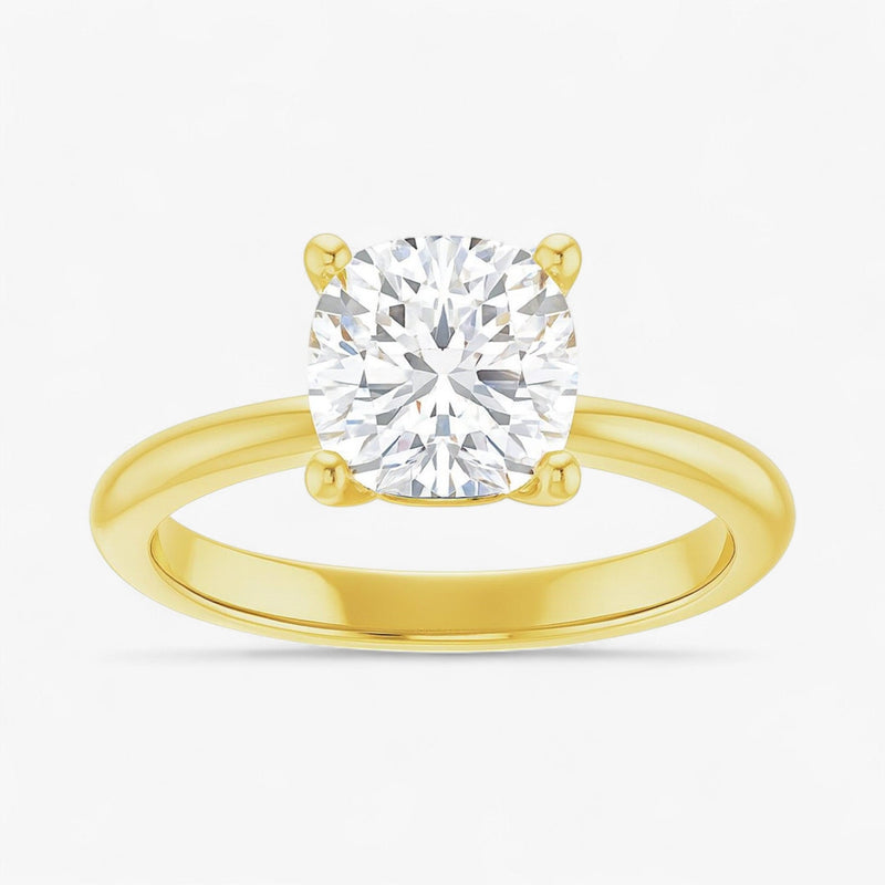 The Iconic Solitaire Engagement Ring | Cushion