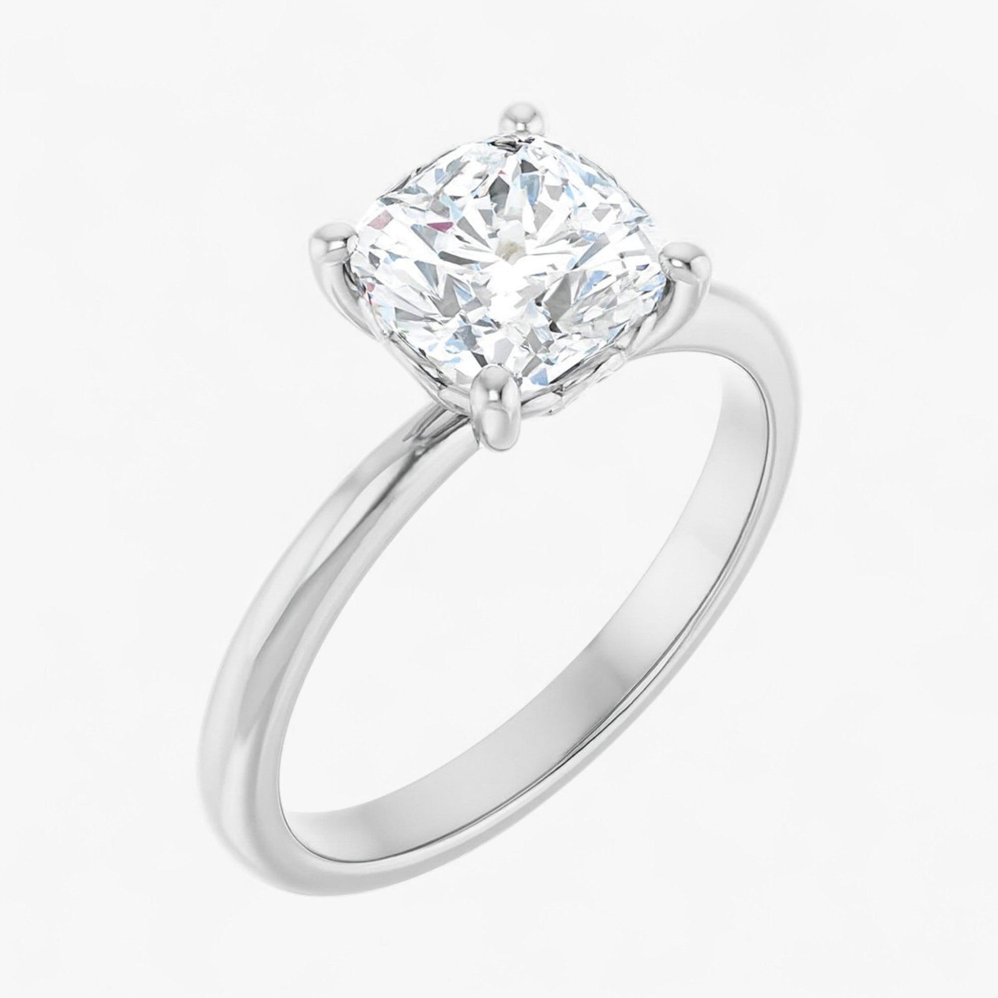 The Iconic Solitaire Engagement Ring | Cushion