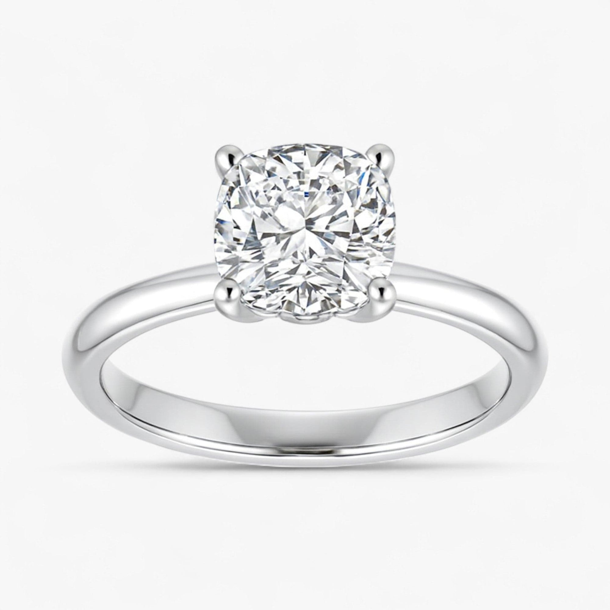 The Iconic Solitaire Engagement Ring | Cushion