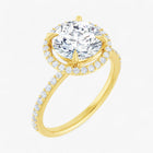 The Timeless Pavé Halo Engagement Ring | Round