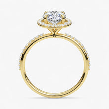 The Timeless Pavé Halo Engagement Ring | Round