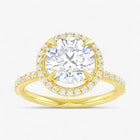 The Timeless Pavé Halo Engagement Ring | Round
