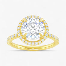 The Timeless Pavé Halo Engagement Ring | Round