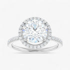 The Timeless Pavé Halo Engagement Ring | Round