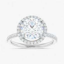 The Timeless Pavé Halo Engagement Ring | Round