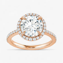 The Timeless Pavé Halo Engagement Ring | Round