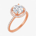 The Timeless Pavé Halo Engagement Ring | Round