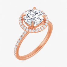The Timeless Pavé Halo Engagement Ring | Round