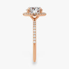 The Timeless Pavé Halo Engagement Ring | Round