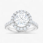 The Iconic Pavé Halo Engagement Ring | Round