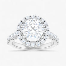 The Iconic Pavé Halo Engagement Ring | Round