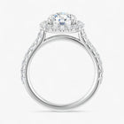 The Iconic Pavé Halo Engagement Ring | Round