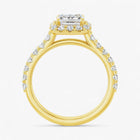 The Iconic Pavé Halo Engagement Ring | Emerald