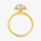 The Timeless Pavé Halo Engagement Ring | Oval