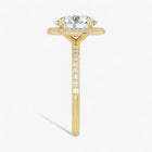 The Timeless Pavé Halo Engagement Ring | Oval
