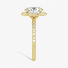The Timeless Pavé Halo Engagement Ring | Oval
