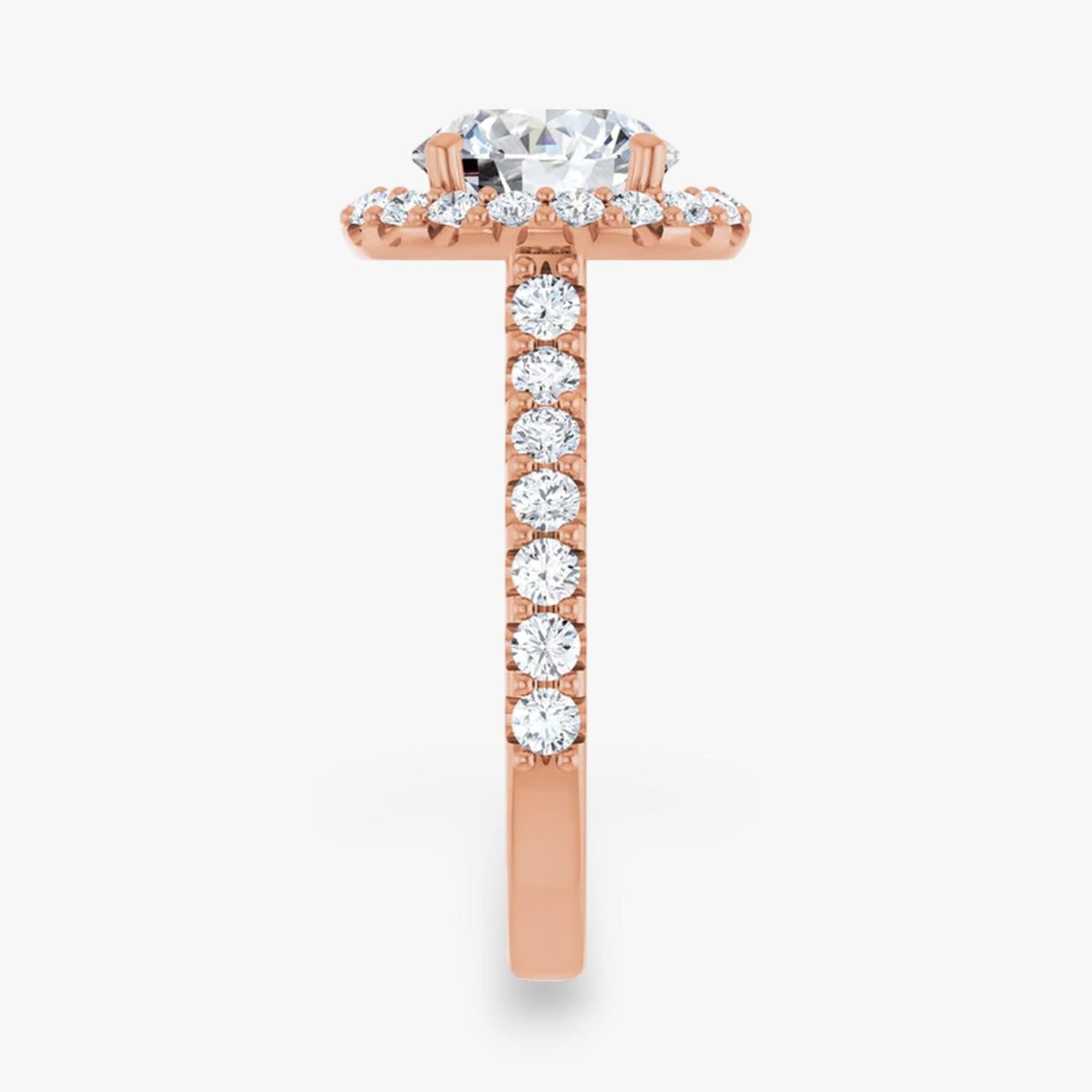 The Iconic Pavé Halo Engagement Ring | Round