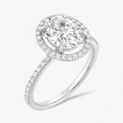 The Timeless Pavé Halo Engagement Ring | Oval