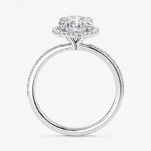 The Timeless Pavé Halo Engagement Ring | Oval