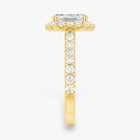 The Iconic Pavé Halo Engagement Ring | Emerald