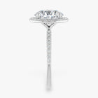 The Timeless Pavé Halo Engagement Ring | Oval