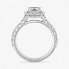 The Iconic Pavé Halo Engagement Ring | Emerald