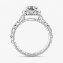 The Iconic Pavé Halo Engagement Ring | Emerald