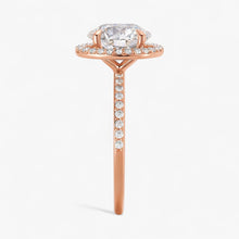 The Timeless Pavé Halo Engagement Ring | Oval