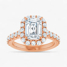 The Iconic Pavé Halo Engagement Ring | Emerald