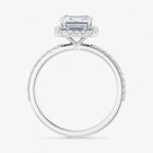 The Timeless Pavé Halo Engagement Ring | Emerald