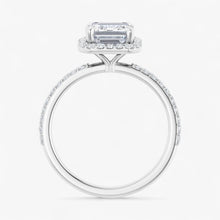 The Timeless Pavé Halo Engagement Ring | Emerald