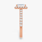The Iconic Pavé Halo Engagement Ring | Emerald