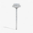 The Timeless Pavé Halo Engagement Ring | Emerald